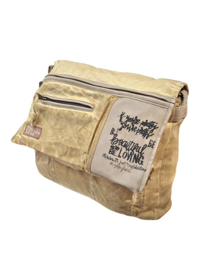 Old Cotton Cargo 7188 Alger Postacı Renkli Omuz Çantası
