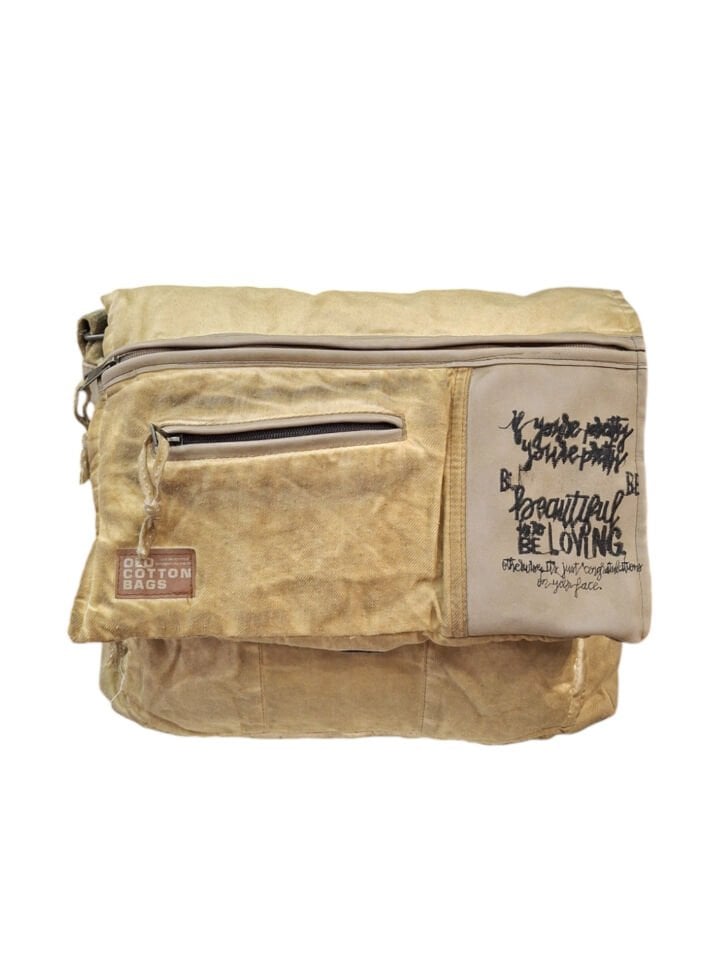 Old Cotton Cargo 7188 Alger Postacı Renkli Omuz Çantası