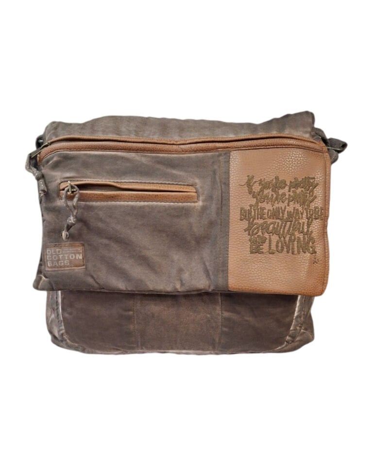 Old Cotton Cargo 7188 Alger Postacı Renkli Omuz Çantası