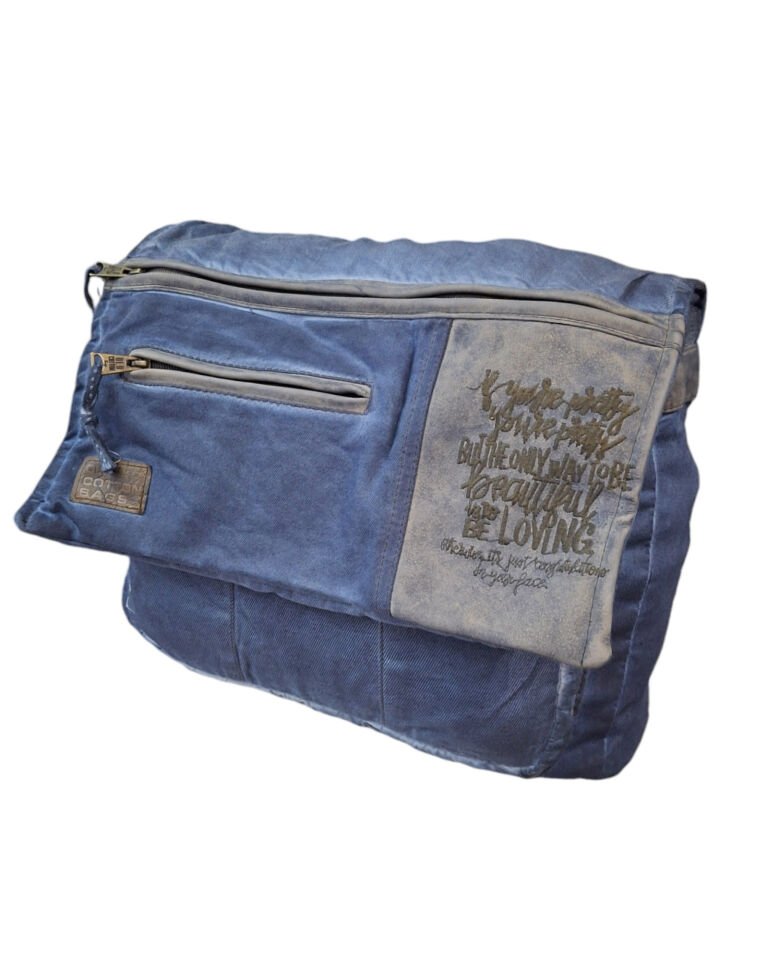 Old Cotton Cargo 7188 Alger Postacı Renkli Omuz Çantası