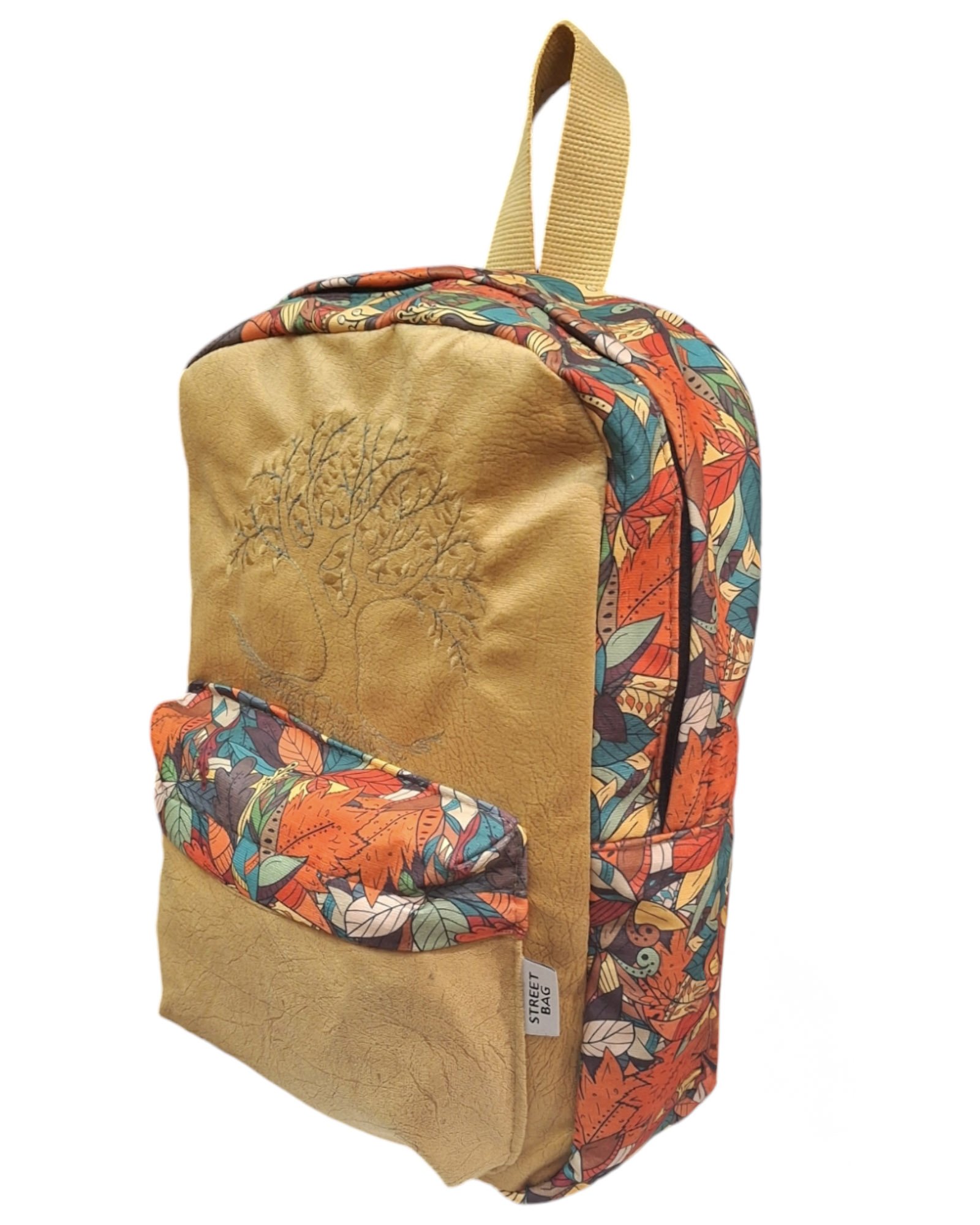 Street Bag Hayat Ağacı Nakışlı Etnik Günlük Sırt Çantası