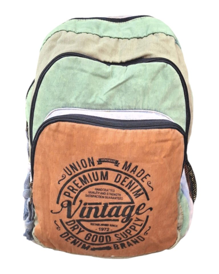 Old Cotton Cargo 5017 New Patchwork Çok Bölmeli Günlük Sırt Çantası