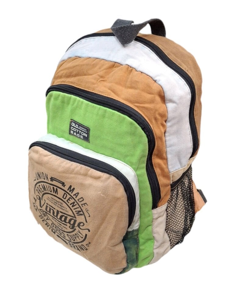 Old Cotton Cargo 5017 New Patchwork Çok Bölmeli Günlük Sırt Çantası