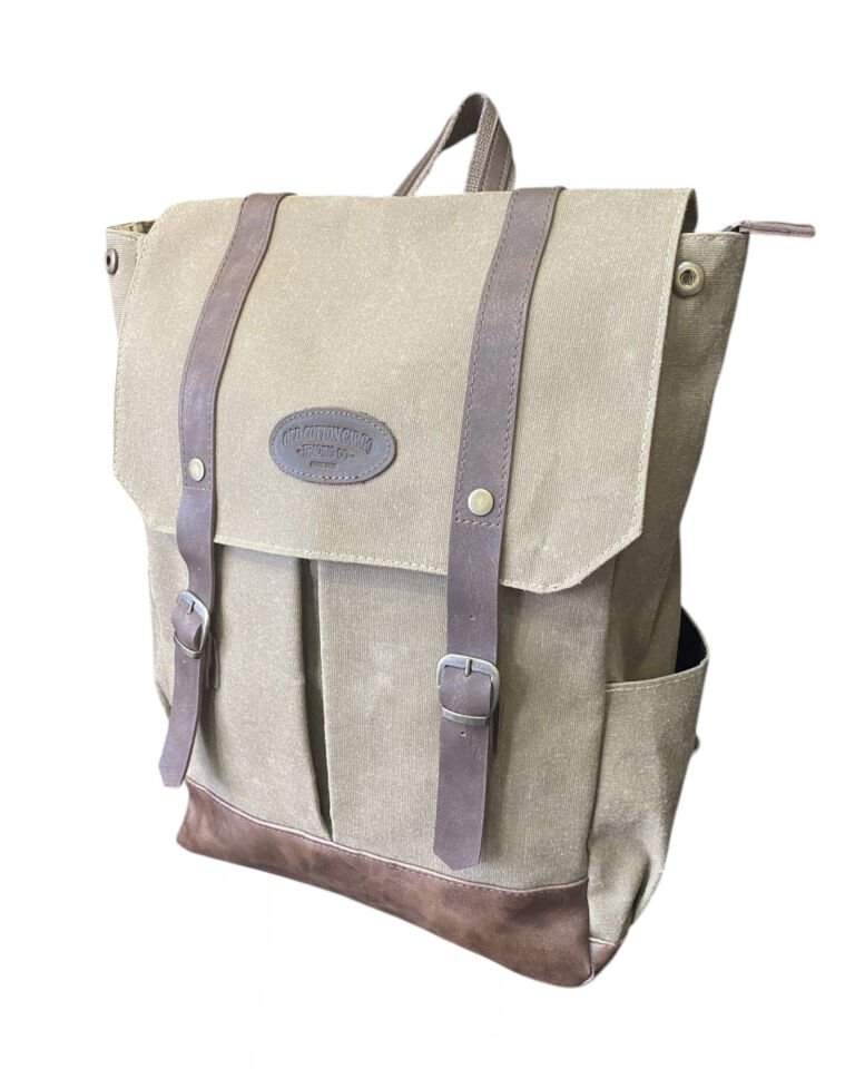 Old Cotton Cargo 7158 Mallow Bag Fonksiyonlu Kanvas Sırt Çantası